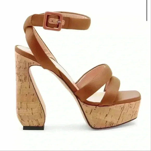 Si Rossi Satin Platform Sandal - Picture 1 of 15